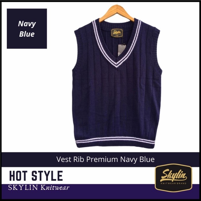 rompi rajut knitwear vest wool Korean style pria wanita jumbo ld 120