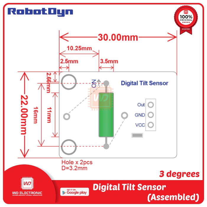 ROBOTDYN DIGITAL TILT SENSOR MODULE