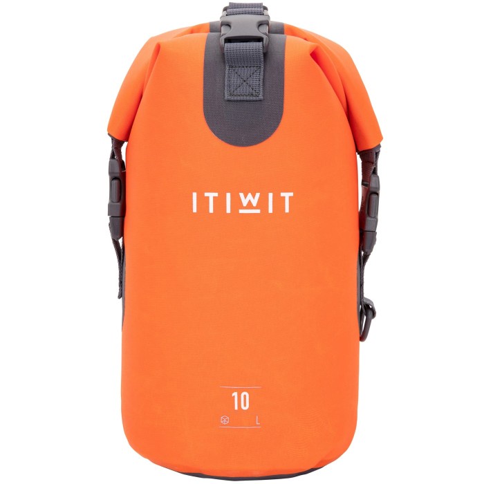 Itiwit Dry Bag Slempang 10L Oranye Decathlon - 8529125