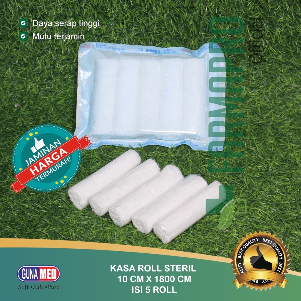 KASA ROLL STERIL 10CM (ISI 5) / KASA PERBAN/ KASA STERIL