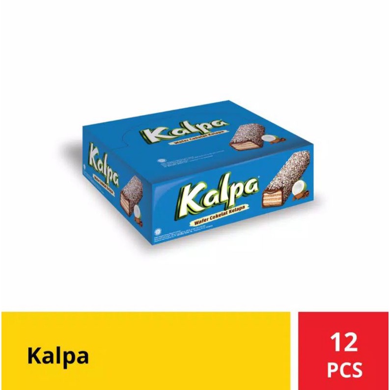 

Kalpa Wafer Coklat Kalapa ( Harga Per Box isi 12 pack @22 gr)