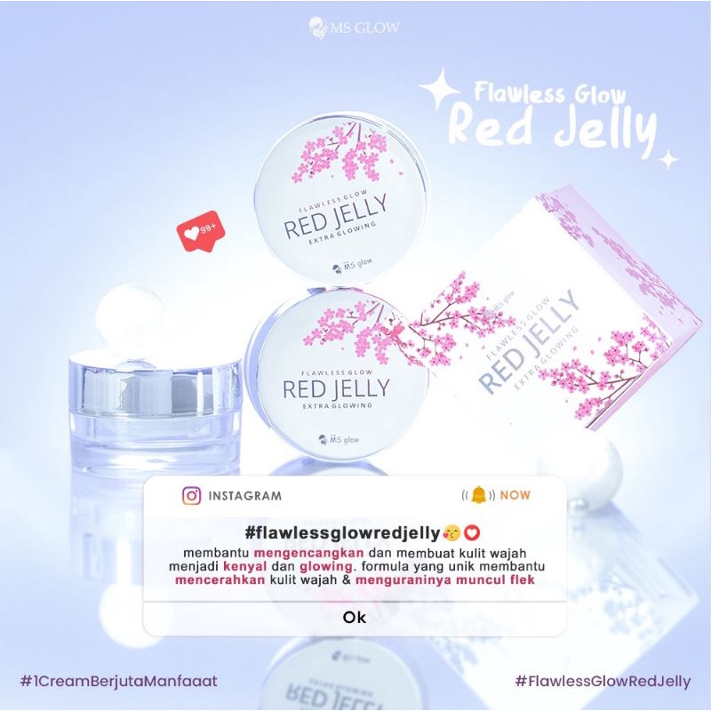 MS GLOW RED JELLY KEMASAN BARU