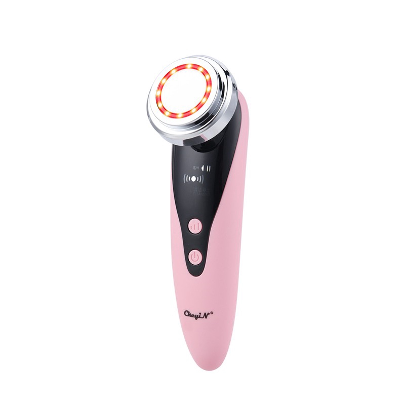 

CkeyiN Ion Face Beauty Machine 5 Modes Photon Light Facial Massager with Fixing Ring Cleaning