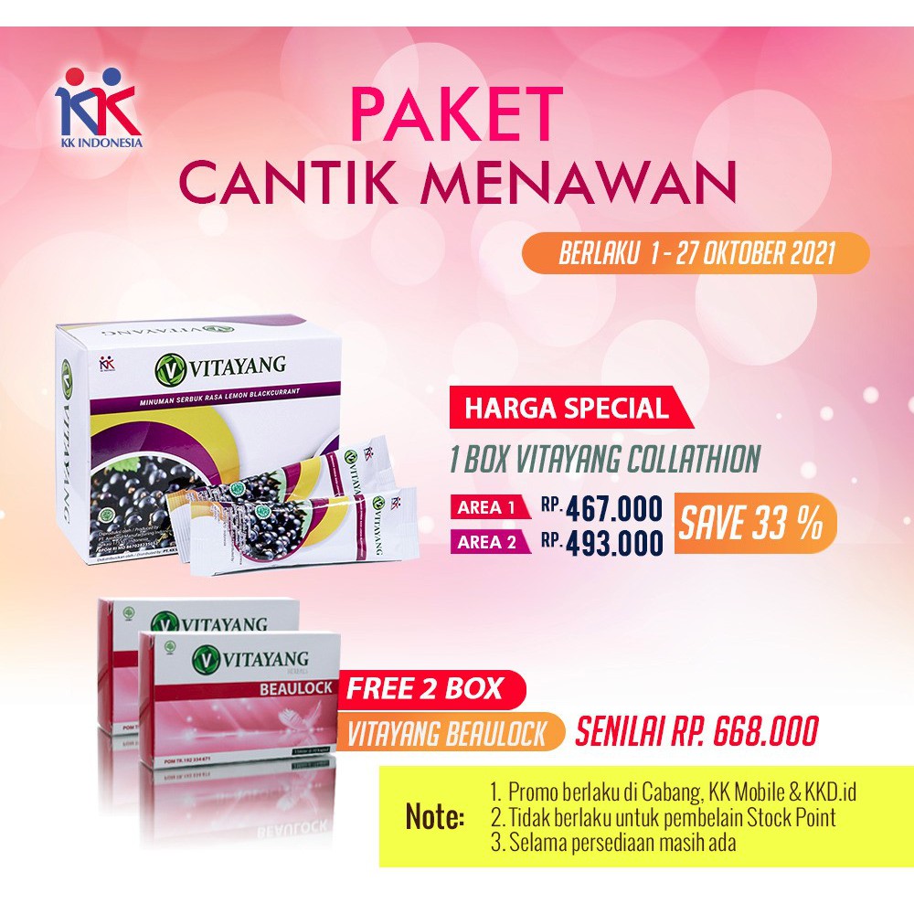 Vitayang Collathion Kolagen Kulit Kencang Elastisitas / Kekencangan Kulit Keriput KK Indonesia