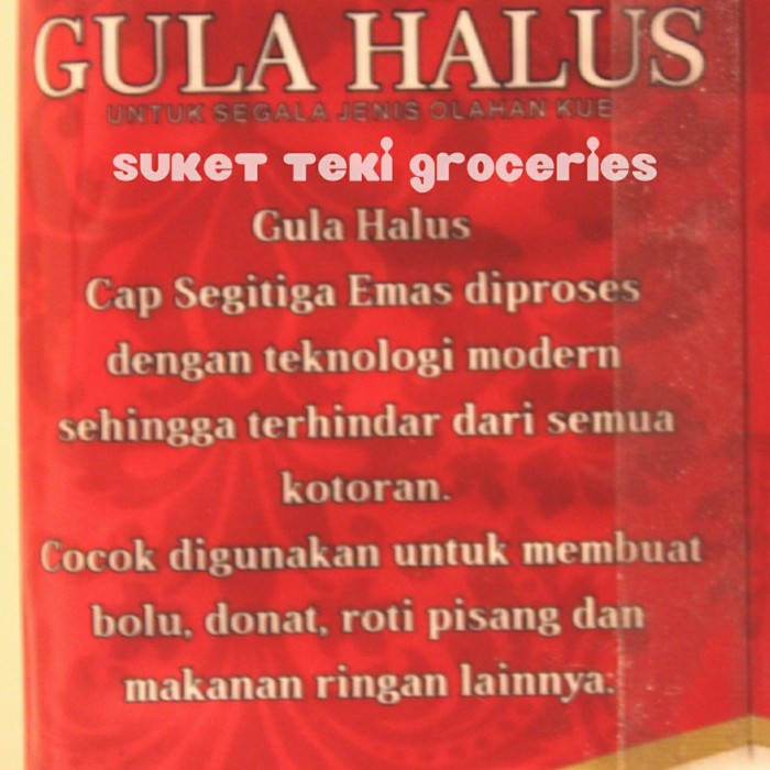 

cs777vv Gula Halus / Bubuk / Tepung 250Gr Segitiga Emas Murah Satuan Da01D100