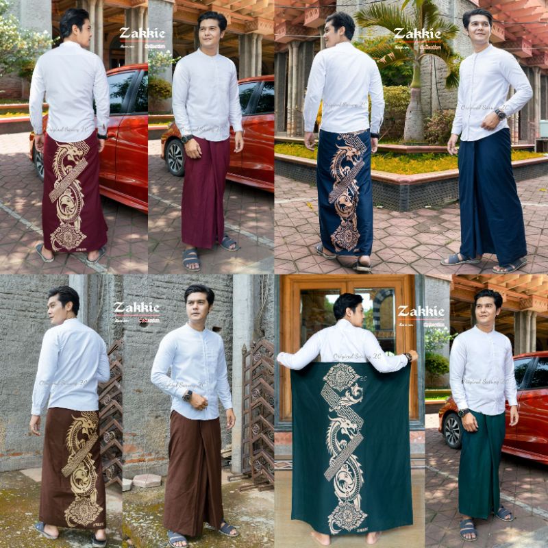 SARUNG BATIK PRIA DEWASA TERBARU MOTIF NAGA ELEGAN KEKINIAN / SARUNG BATIK PRINTING SANTRI HADROH OR