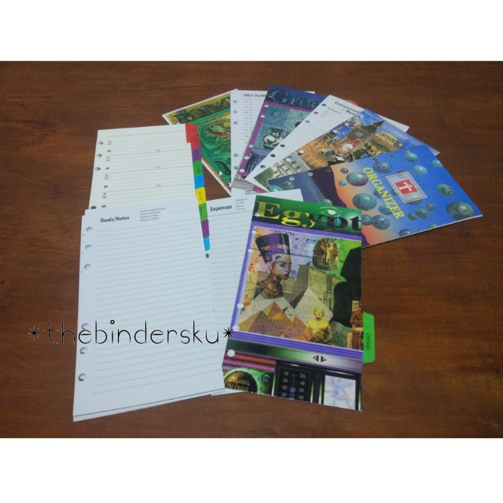 

PEMBATAS BINDER 6 Ring DAN ISI KERTAS A5 /A6 ISI FULLSET