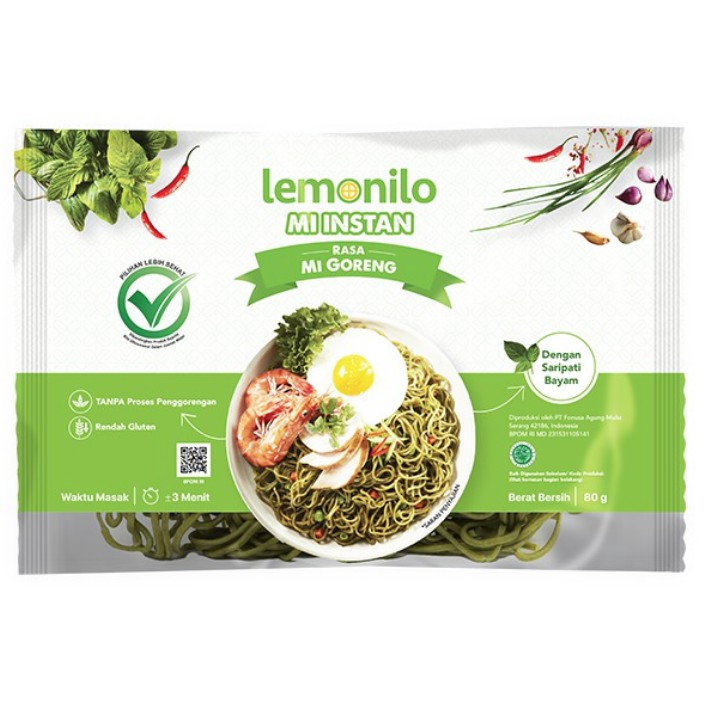 

LEMONILO MIE SEHAT MIE INSTAN BAYAM / HEALTHY INSTANT NOODLE NO FRIED SPINACH