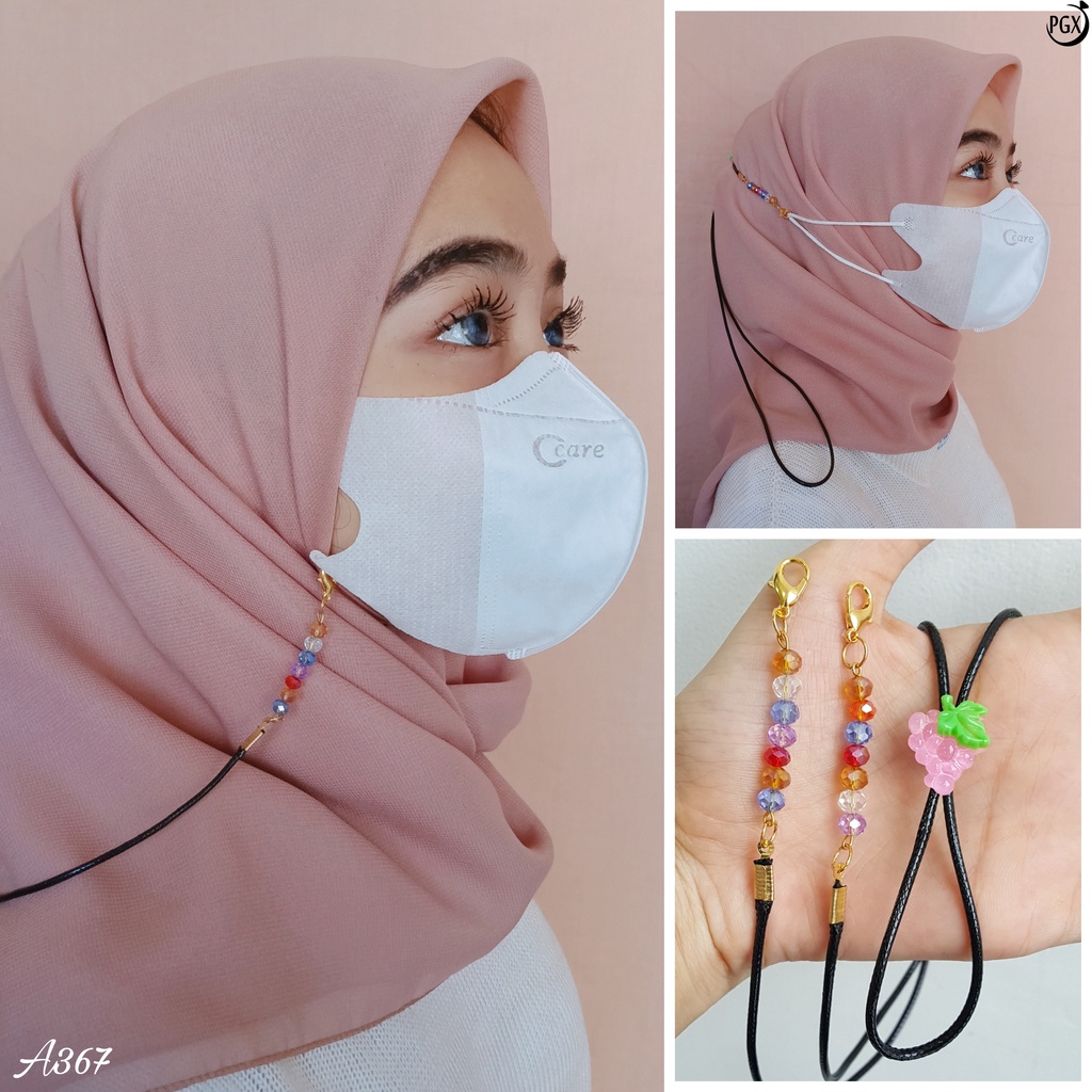 PGX Strap Masker 2in1 Konektor Headloop Tali Masker Kalung Masker Rantai Aksesoris Fashion - A367