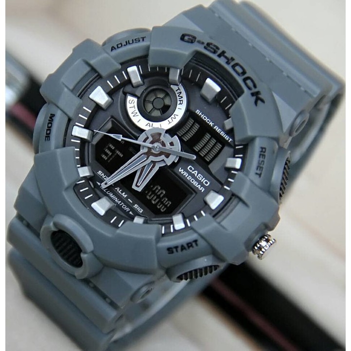 JAM TANGAN CASIO G SHOCK GA700 ABU ABU