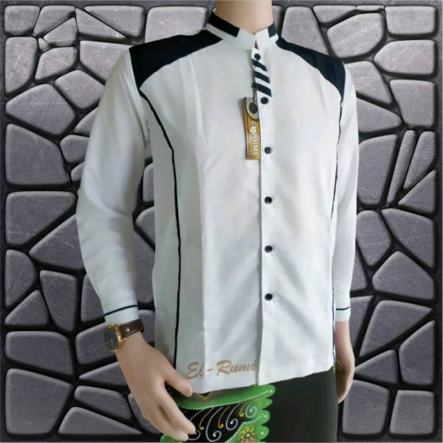 Koko elrumi baju koko pria koko gus Azmi koko hadroh azzahir koko modern koko terlaris koko santri