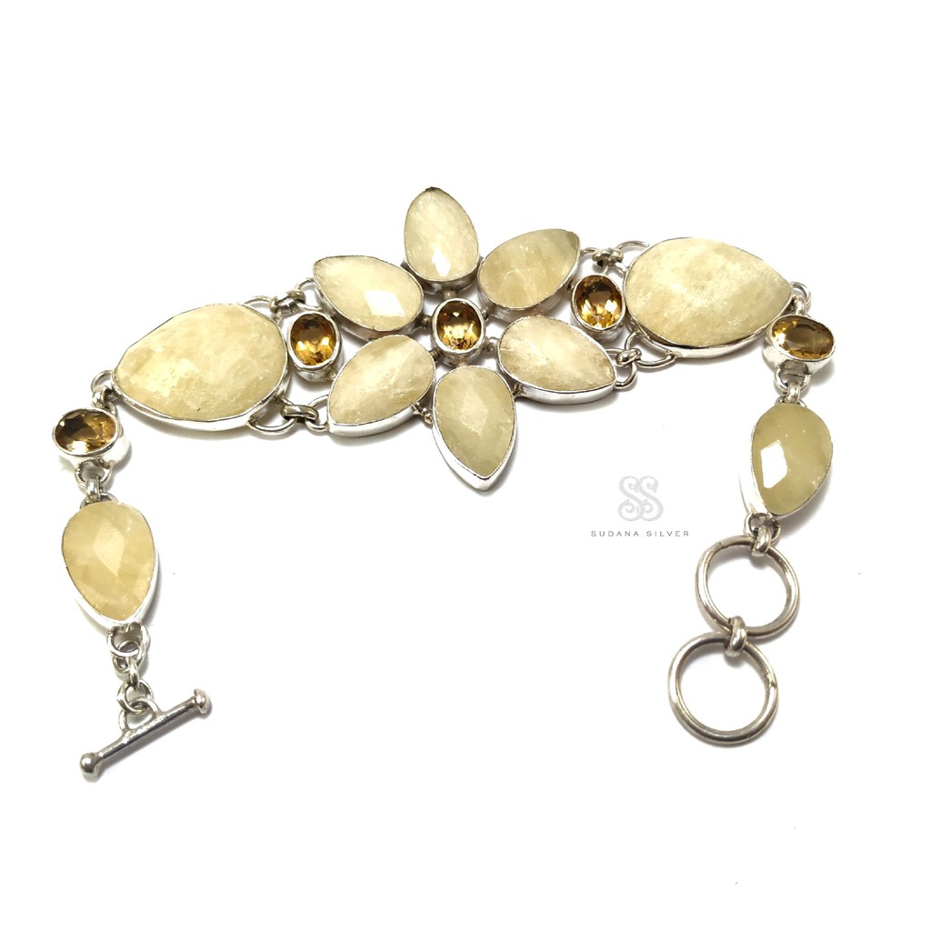 Gelang Perak Handmade Trusi Citrine Sudana Silver Bali