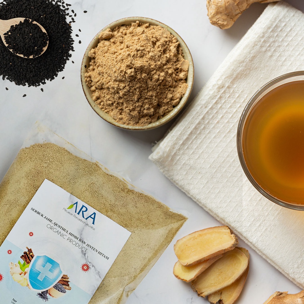 Qusthul Hindi Plus Serbuk Jahe dan Jinten Hitam 1kg