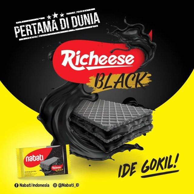 Varian baru richeese nabati black cheese 50gr