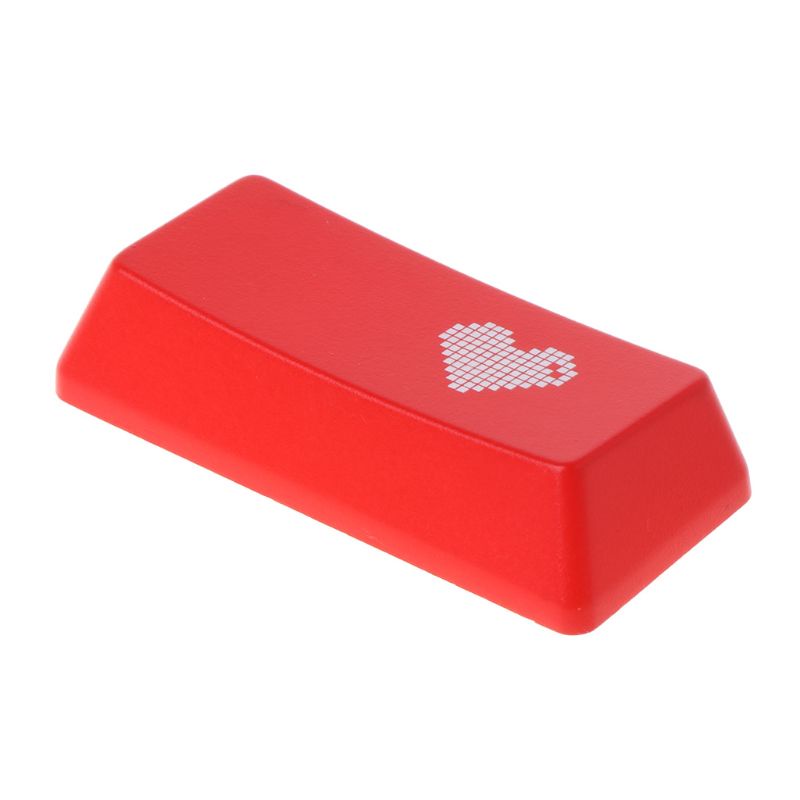 Btsg ABS for Key Button Red Love Heart Backlit ENTER/ESC KeyCap Untuk Keybo Mekanik