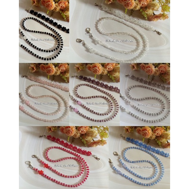 Konektor Masker kristal Strap Masker Kristal