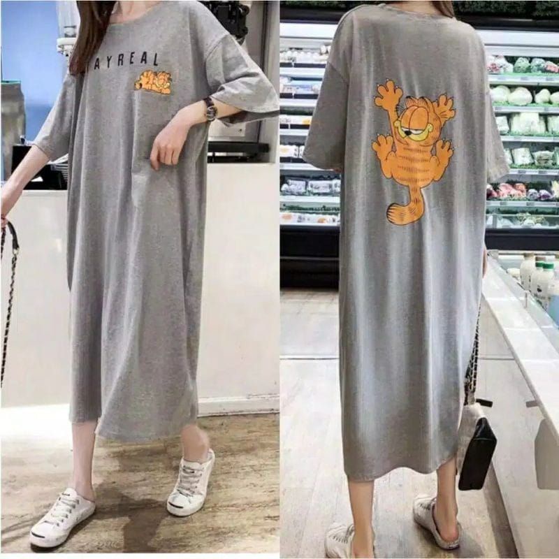 Medan Termurah Tunik dress panjang 90cm LD max 115 Tunik real cute spandek