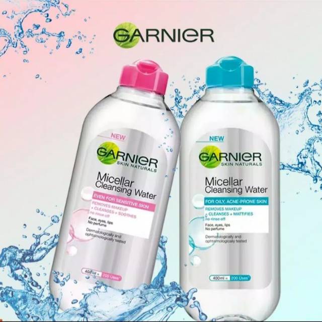 GARNIER MICELLAR WATER BLUE PINK OIL INFUSED 400ML-1