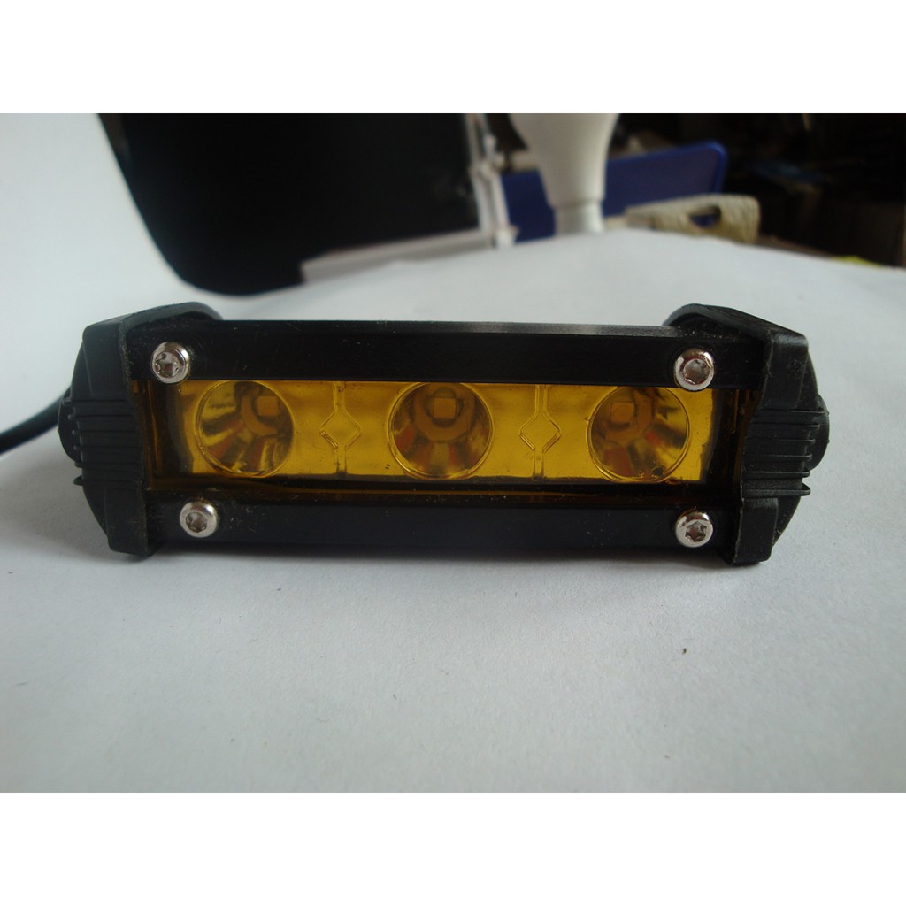 Lampu LED Tembak Sorot Cree Bar 3 Mata 9 Watt Pipih