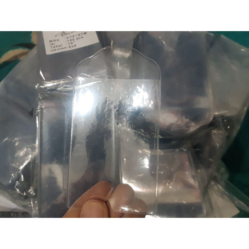 

Sarung plastik Id card bening tebal lentur