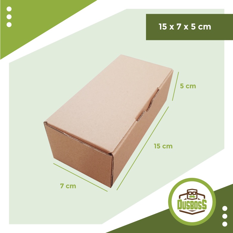 

kardus karton uk. 15 x 7 x 5 cm --Diecut dan easy usage--