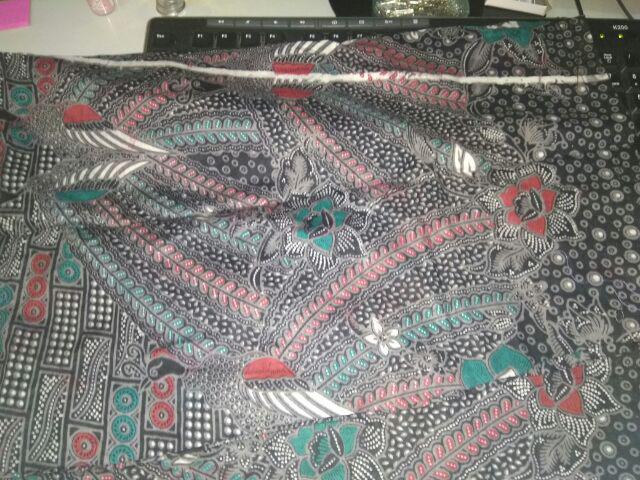 Setalan Batik Couple Gamis Broklat Motif Bata Nitia Ori Putri Sejati