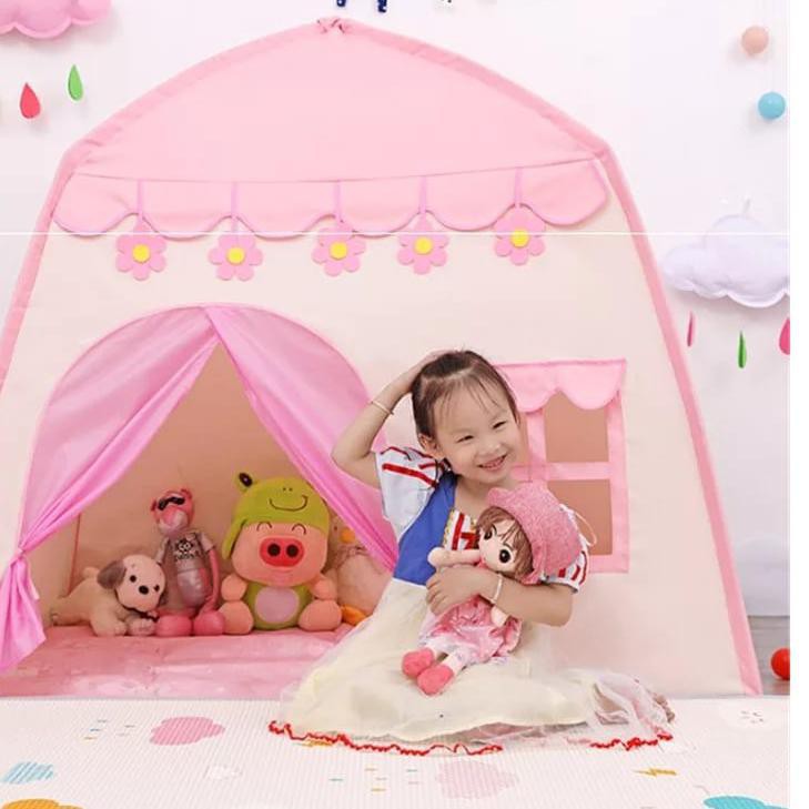 [COD] Tenda Bermain Anak Model Rumah Castle Camping Indoor Outdoor | Tenda Kemping Anak