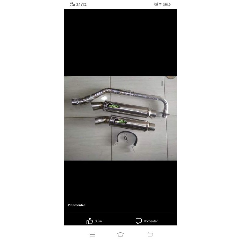 knalpot jrm semes Jupiter Z1 Shogun dll