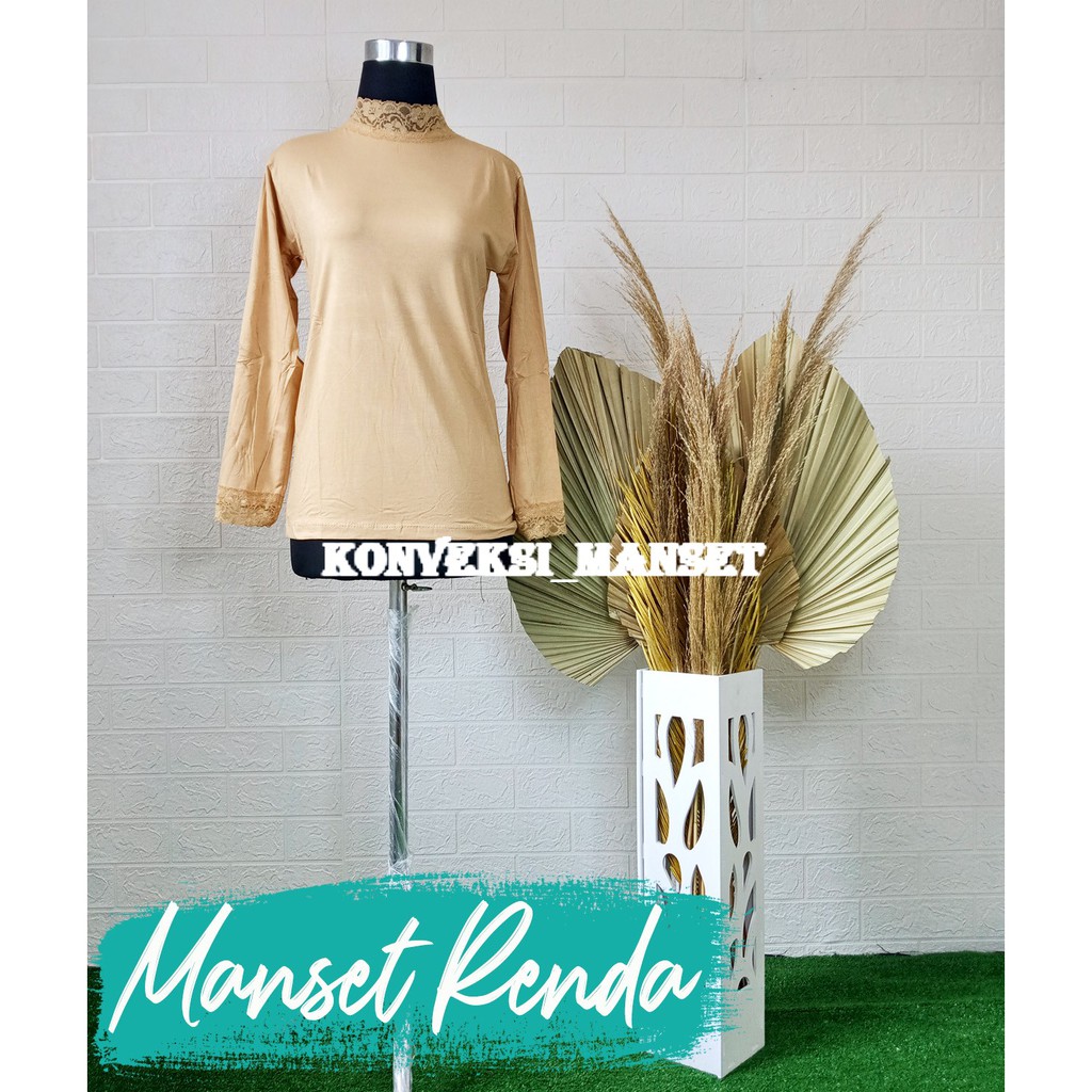 MANSET BAJU RENDA RAYON ADEM  DALAMAN KEBAYA UKURAN STANDAR  MURAH BISA COD