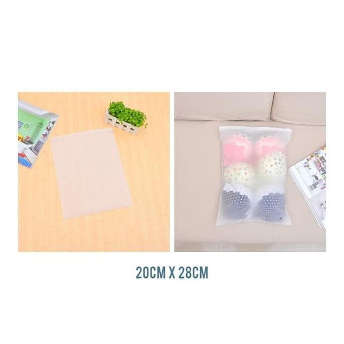 Best Seller Zipper Storage Bag / Plastik Pelindung Baju Xl (40 X 50