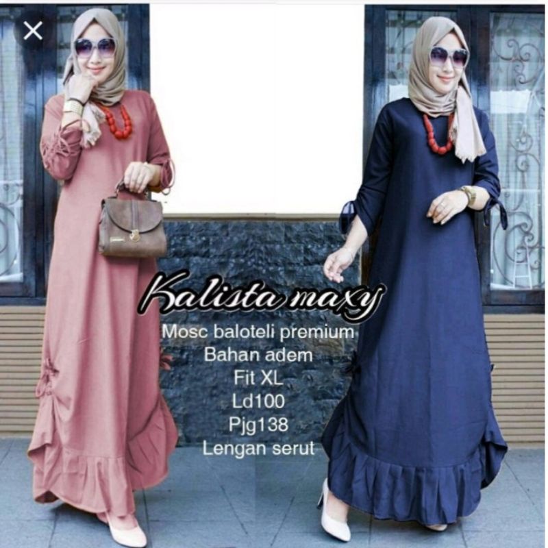 Kalista maxy dress fashion muslim remaja wanita