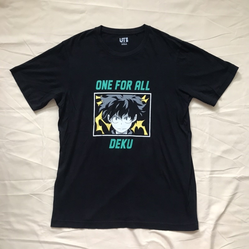uniqlo UT my hero academia t-shirt graphic oversized tee unisex preloved kaos