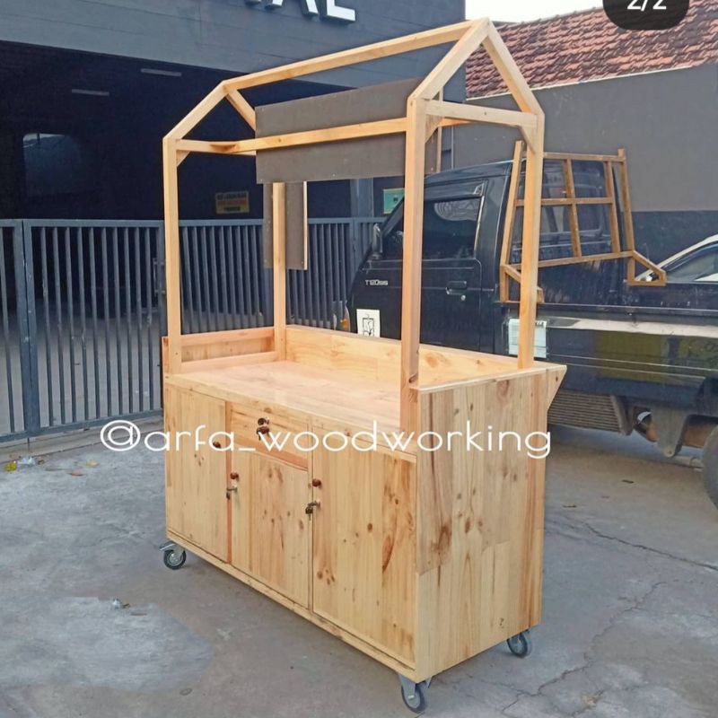 BOOTH / GROBAK KAYU JATI BELANDA