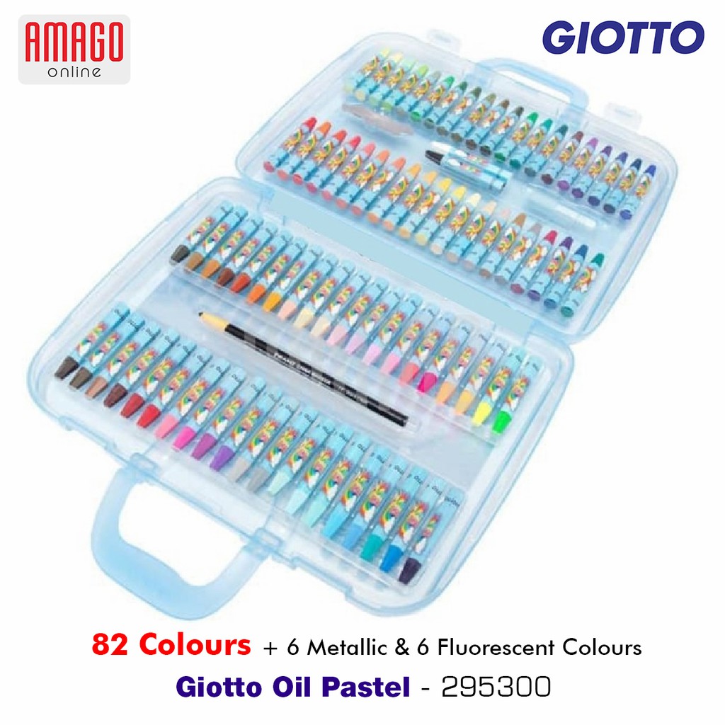 CRAYON / GIOTTO OIL PASTELS - 82 COLORS - 295300