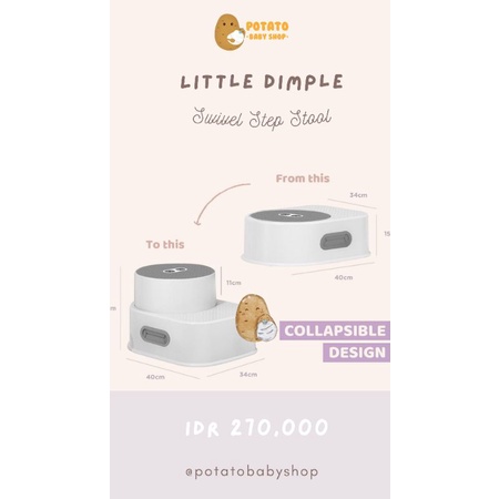 Little Dimple Swivel Step Stool - Pijakan Tangga Anak