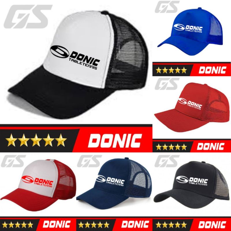 topi tenis meja donic jenis topi trucker topi olahraga tenis meja pingpong pria wanita