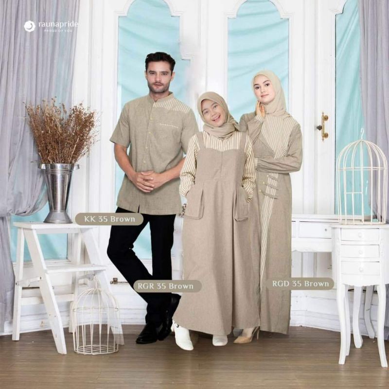 Rauna Couple Gamis dewasa Gamis Remaja Koko RGR Gd Rkk 35 /FASHION Muslim