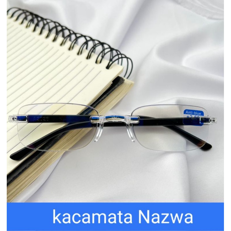 Kacamata Baca Murah Anti Blueray, Kacamata Baca Plus Wanita Pria, Frame Kacamata Baca Bor
