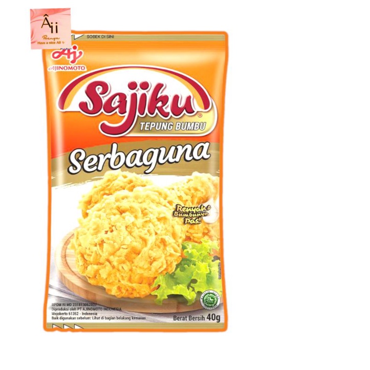 

sajiku serbaguna netto 40gr tepung bumbu serbaguna merk sajiku