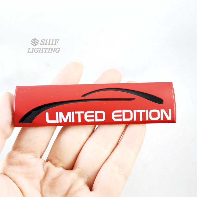 1pc Stiker Emblem / Badge Logo Limited Edition Bahan Metal Untuk Dekorasi Mobil