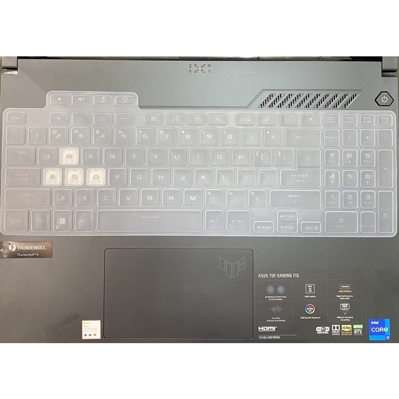 Cover keyboard laptop ASUS TUF GAMING A15 FA507 FA507R FA507RE FX507ZC Silicon tranparan series