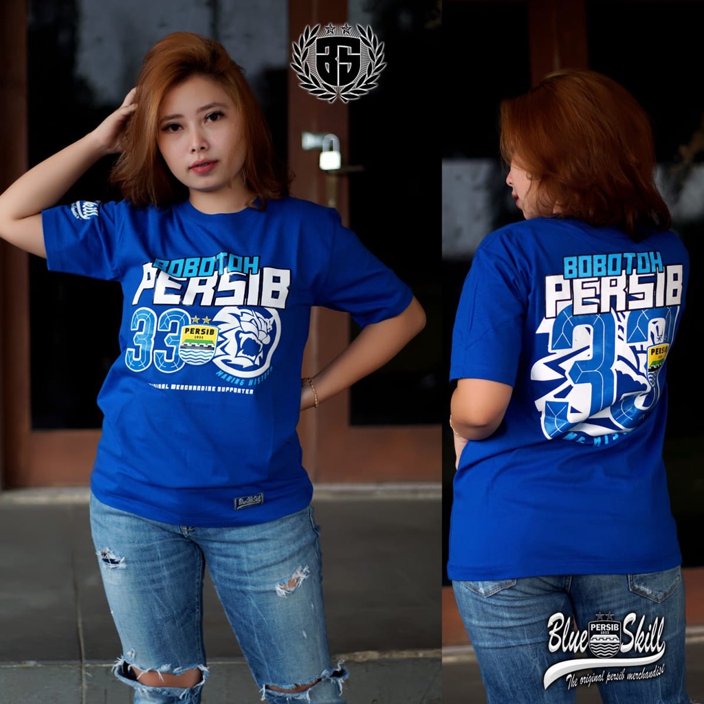 Kaos persib / kaos bobotoh persib 33 bandung / kaos persib untuk pria dan wanita / kaos originalblueskill