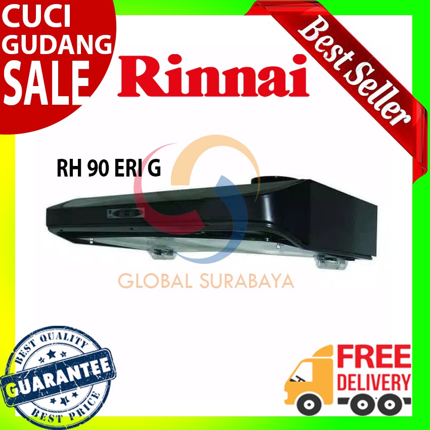 Cooker Hood/Penghisap Asap Dapur Rinnai 90cm - RH 90 ERI