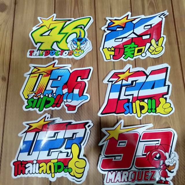 Stiker Motor Stiker Angka Stiker Body Motor Unik Shopee Indonesia