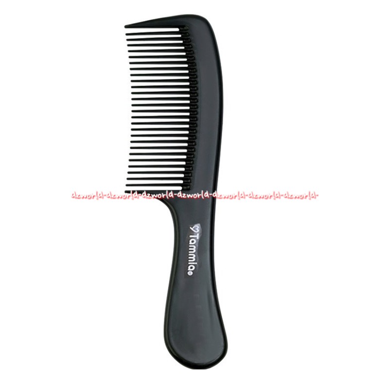 Tammia Sisir Tulang Gagang Hitam Black Comb Tamia Combs Sisir Rambut Gigi Agak Jarang Sisir Dengan Gagang Comb With Handle