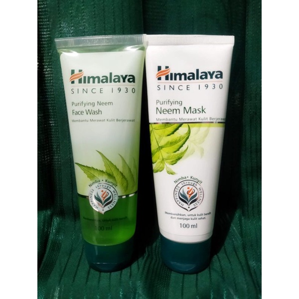 Himalaya Purifying Neem Mask 100ml , Purifying Neem Face Wash 100 ml Original 100 %