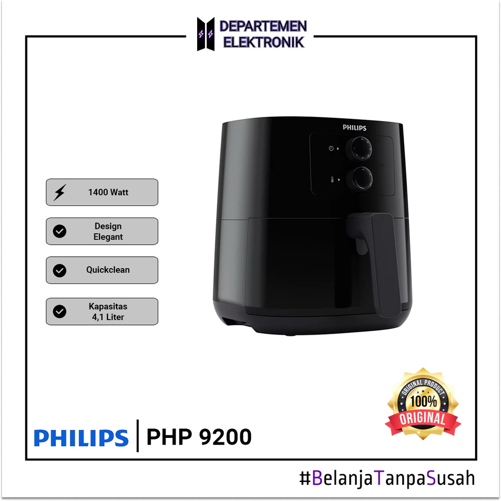 PHILIPS ESSENTIAL AIRFRYER [ HD 9200 ] MURAH BANGET GARANSI RESMI