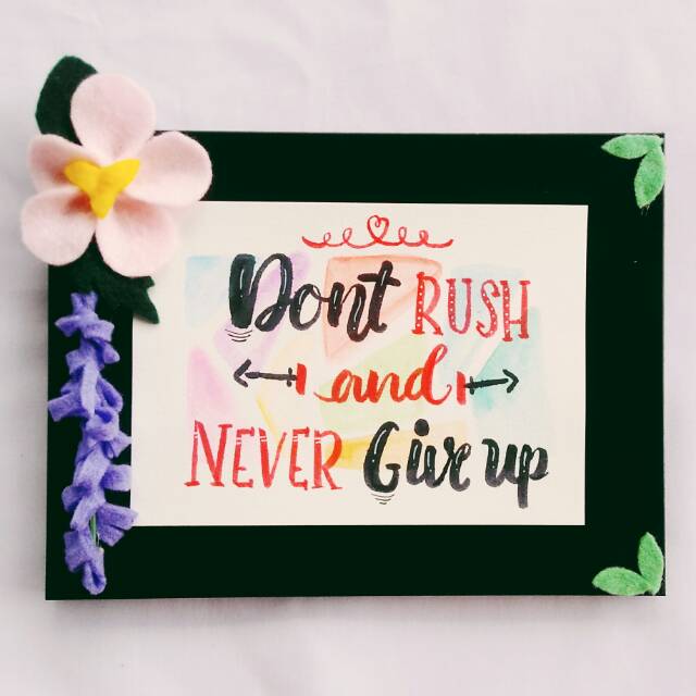 Kado Bingkai Lettering Frame Decor