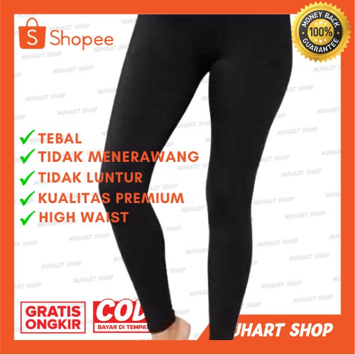 PINKDOSE Celana Legging Leging Panjang Tebal Premium Lembut / Import / Legging Polos Tebal / Fashion Wanita