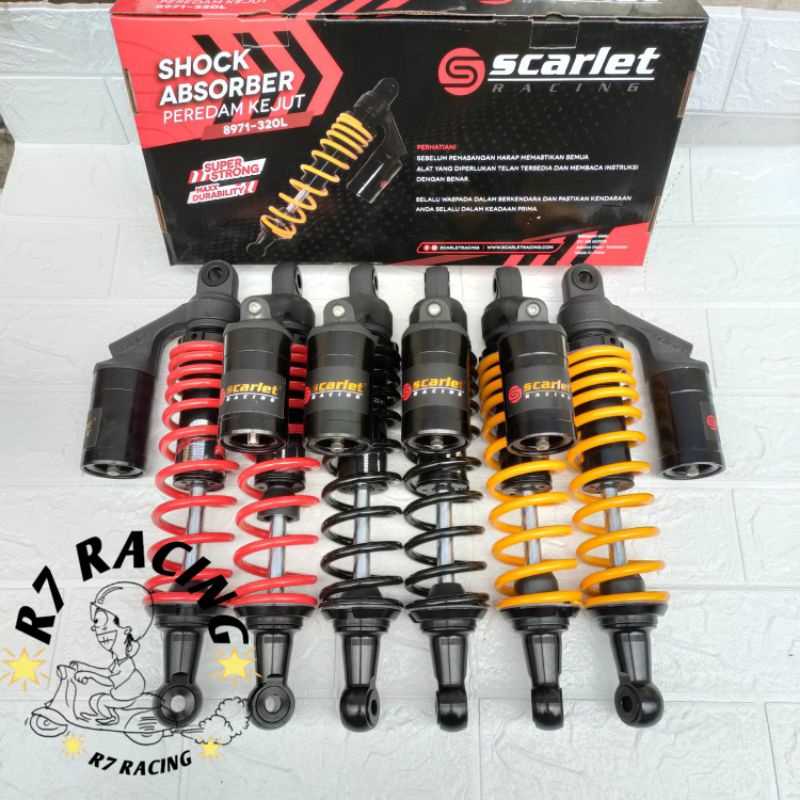 shockbreaker scarlet racing tabung atas rx king vega jupiter supra dll shock breaker tabung atas sca